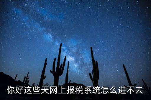 為什么個(gè)稅系統(tǒng)打不開，你好這些天網(wǎng)上報(bào)稅系統(tǒng)怎么進(jìn)不去