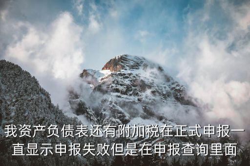 申報附加稅為什么申報不成功，增值稅已申報附加稅申報不了