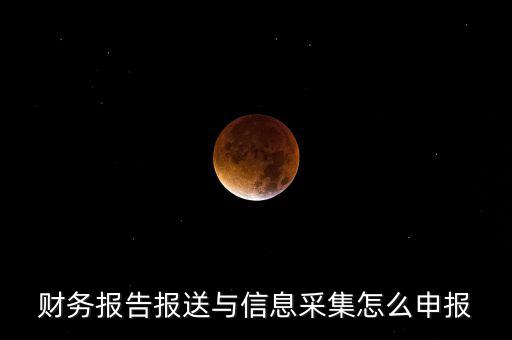 財(cái)務(wù)報(bào)送與信息采集是什么，財(cái)務(wù)報(bào)告報(bào)送與信息采集怎么申報(bào)