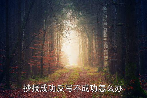 百旺稅控反寫不成功什么原因，抄報(bào)成功反寫不成功怎么辦