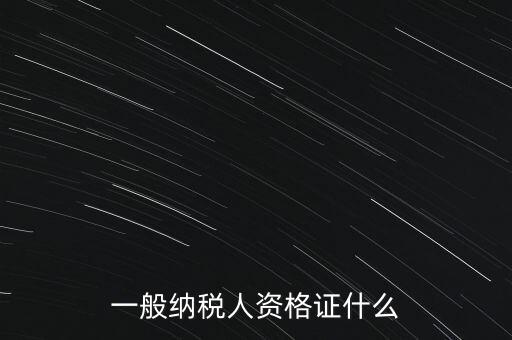 一般納稅人證是什么，請(qǐng)問(wèn)一般納稅人應(yīng)有什么證