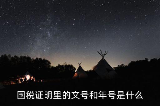 納稅證明文書號(hào)指什么，營(yíng)業(yè)執(zhí)照清稅證明文號(hào)是什么