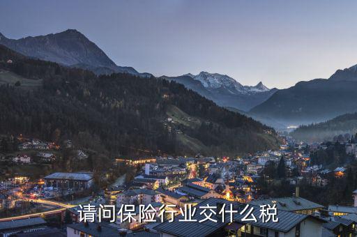 保險企業(yè)可代征什么稅，保險公司交哪些稅
