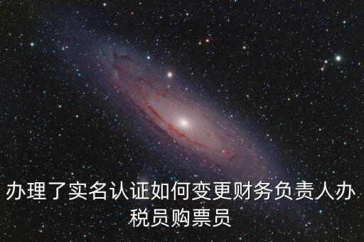 辦稅員在什么網(wǎng)上變更，辦理了實(shí)名認(rèn)證如何變更財(cái)務(wù)負(fù)責(zé)人辦稅員購(gòu)票員