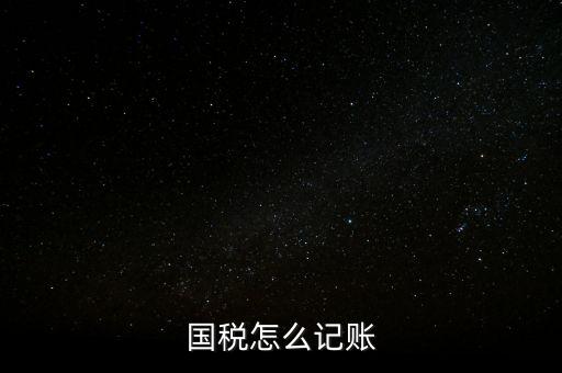 什么稅收記賬，國稅怎么記賬