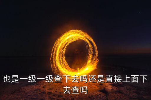 什么是稅務(wù)下查一級(jí)，也是一級(jí)一級(jí)查下去嗎還是直接上面下去查嗎