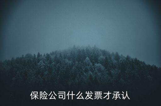 保險(xiǎn)公司要什么發(fā)票，保險(xiǎn)公司什么發(fā)票才承認(rèn)