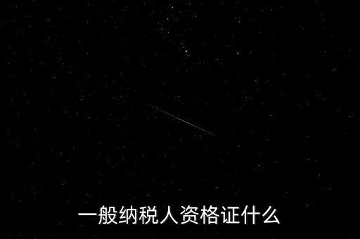 納稅人資格證是什么，一般納稅人的認(rèn)定資格是什么