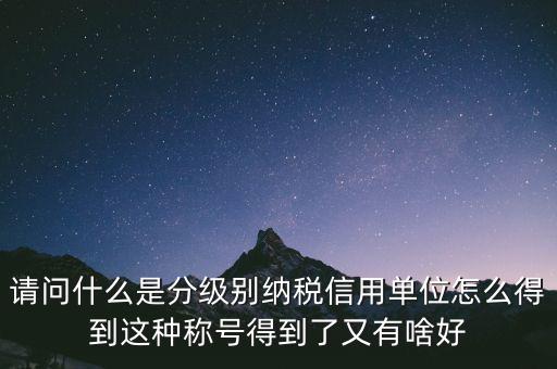 什么是納稅信用等級，納稅信用等級null級是什么意思有什么影響嗎