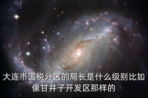 大連國(guó)稅局長(zhǎng)什么級(jí)別，大連市國(guó)稅分區(qū)的局長(zhǎng)是什么級(jí)別比如像甘井子開發(fā)區(qū)那樣的
