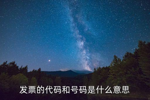 發(fā)票信息代碼是什么，發(fā)票紙質(zhì)代碼是什么意識