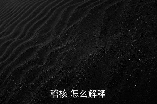 發(fā)票稽核補(bǔ)稅什么意思，稽核 怎么解釋