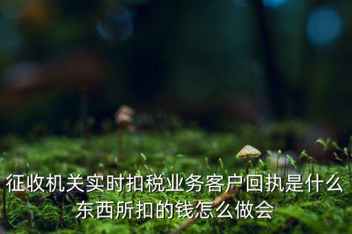征收機(jī)關(guān)實(shí)時(shí)扣稅業(yè)務(wù)客戶(hù)回執(zhí)是什么東西所扣的錢(qián)怎么做會(huì)