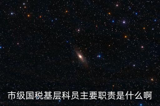 基層國稅辦公室做什么，請問國稅局基層分局科員縣域主要負責(zé)什么工作