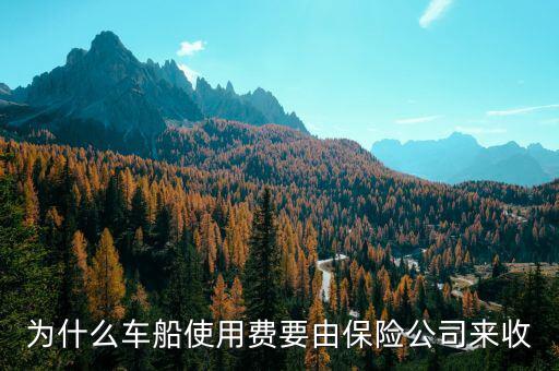 保險(xiǎn)公司為什么代收車船費(fèi)，為什么車船使用費(fèi)要由保險(xiǎn)公司來收