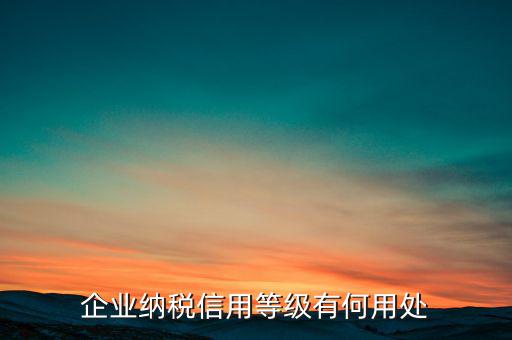 稅務(wù)信用評(píng)級(jí)什么用，納稅信用等級(jí)評(píng)定為n級(jí) 是什么意思