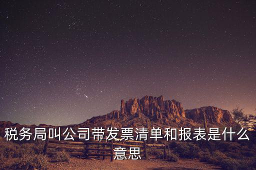 發(fā)票清單是什么意思，稅務局叫公司帶發(fā)票清單和報表是什么意思