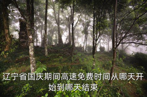 遼寧省河道費免征到什么時候，遼寧節(jié)假日高速免費什么時候開始