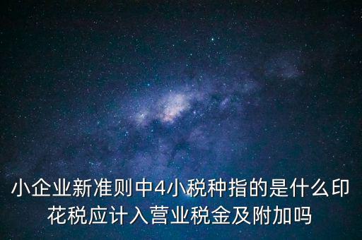 地稅小稅種什么意思，小規(guī)模納稅人地稅一般報(bào)什么稅種