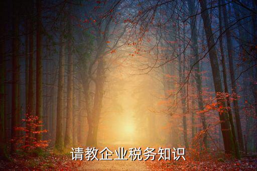 稅收工作的主業(yè)是什么，請教企業(yè)稅務知識