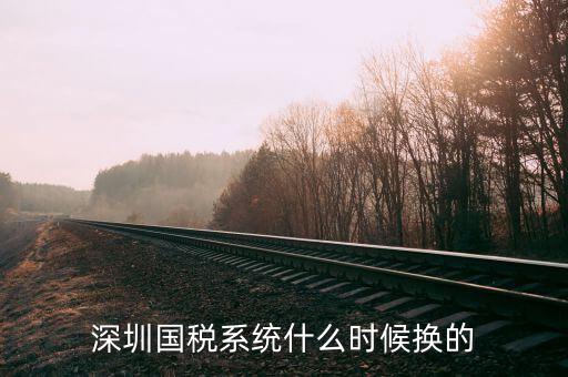 深圳實名辦稅到什么時候止，深圳國稅系統(tǒng)什么時候換的