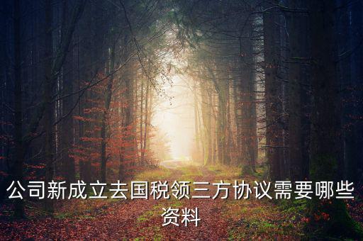 稅務(wù)簽三方協(xié)議需要帶什么，公司新成立去國稅領(lǐng)三方協(xié)議需要哪些資料