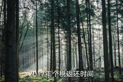 2017年交稅什么時候停止，2017年個稅返還時間