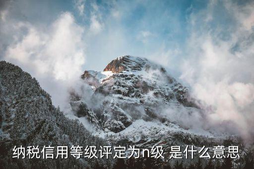 納稅評(píng)級(jí)是什么意思，納稅信用等級(jí)評(píng)定為n級(jí) 是什么意思