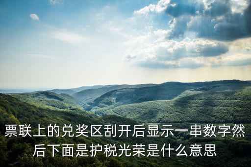 護(hù)稅光榮什么意思，為什么我的發(fā)票總是護(hù)稅光榮