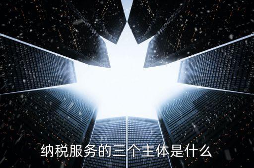 納稅服務科是干什么的，納稅服務的三個主體是什么