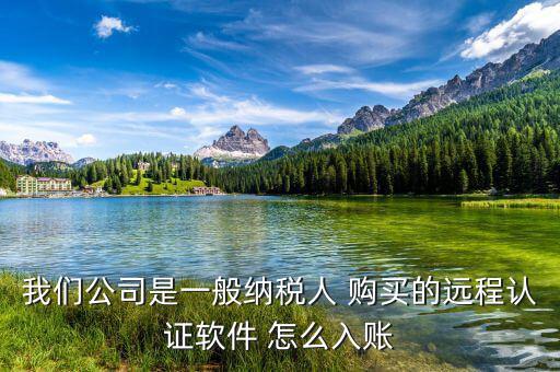 一般納稅人 網(wǎng)上認(rèn)證 認(rèn)定計(jì)入什么科目，我們公司是一般納稅人 購買的遠(yuǎn)程認(rèn)證軟件 怎么入賬