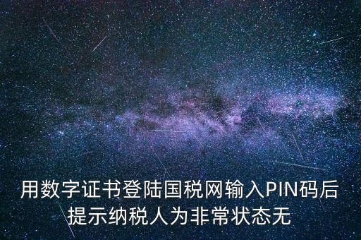 國(guó)稅pin碼是什么，機(jī)構(gòu)代碼的ca證書(shū)的PIN碼是什么我用CA證書(shū)登陸國(guó)稅時(shí)提示詳細(xì)