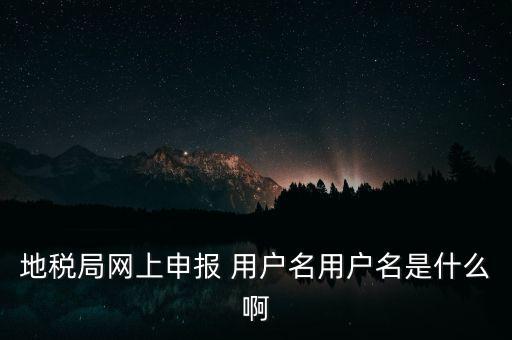 山東地稅網(wǎng)上申報賬號密碼是什么，地稅申報的用戶名和密碼是什么