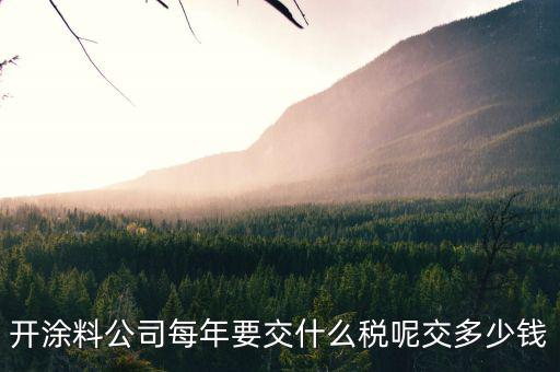 涂料根據(jù)什么計(jì)稅，個(gè)體工商油漆涂料戶國(guó)稅都根據(jù)什么來(lái)交