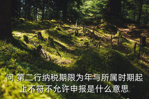 申報屬期不存在年度申報記錄什么意思，地稅當前屬期不存在待申報稅種什么意思