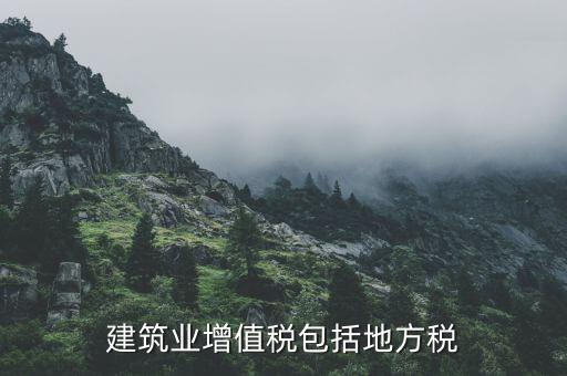 建筑業(yè)增值稅包含什么，建筑業(yè)增值稅