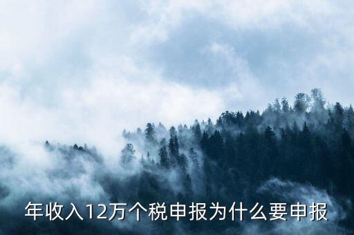 為什么12萬要申報表，每個月都已繳納為什么年收入超過12萬還需要再申報