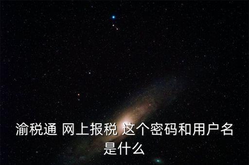重慶電子稅務(wù)局用戶名是什么，登錄國稅網(wǎng)上辦稅服務(wù)廳的用戶名和密碼是什么