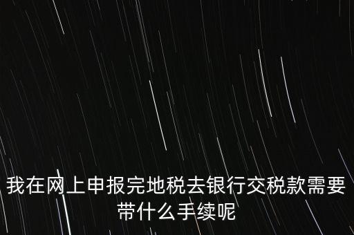 核稅后拿什么去交稅，申報交稅需要什么手續(xù)