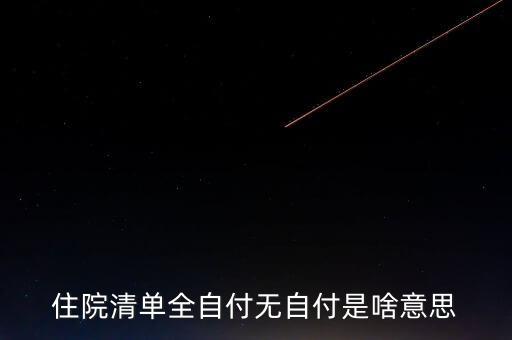 清單不增付是什么意思，希望有人幫我解決下 醫(yī)院的消費(fèi)清單里的自付比例是什么意思