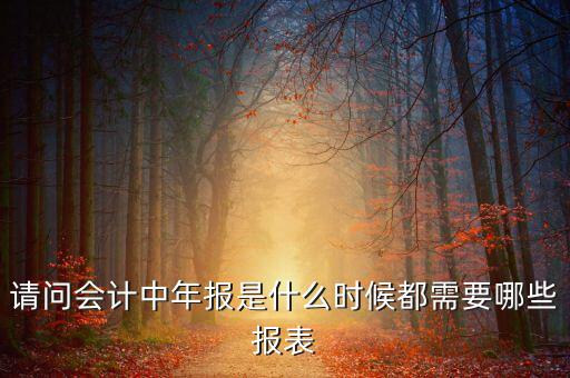 報稅年報都準備什么時候，年報需要報什么表什么時間報