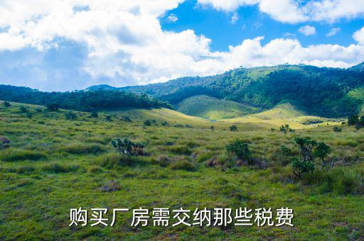 公司買廠房要交什么稅，購買廠房需交納那些稅費(fèi)