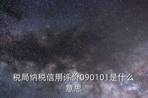 稅局101是什么意思，101是什么意思