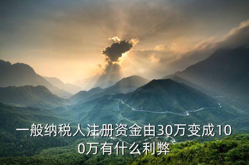 什么是案頭審核，一般納稅人注冊(cè)資金由30萬變成100萬有什么利弊