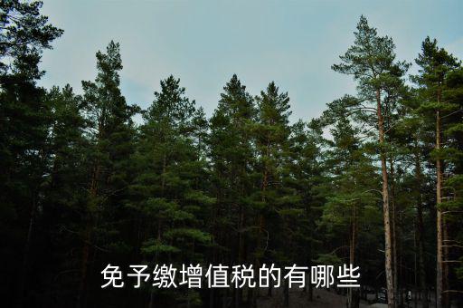增值稅免征有什么，哪些屬于免征增值稅