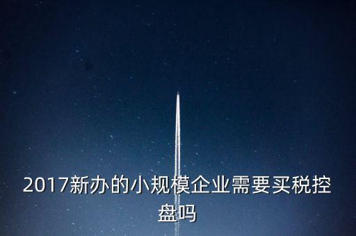 什么公司要稅控盤，2017新辦的小規(guī)模企業(yè)需要買稅控盤嗎