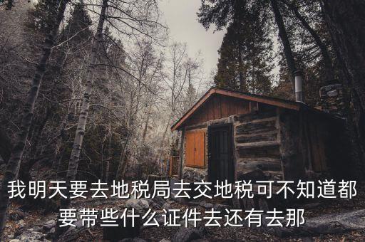 地稅大廳繳款需要什么，我公司是繳納營業(yè)稅的地稅去銀行繳納需要什么手續(xù)和步驟