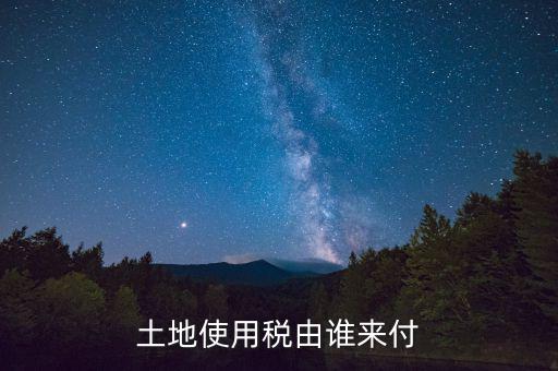 什么公司交土地使用稅，土地使用稅由誰來付