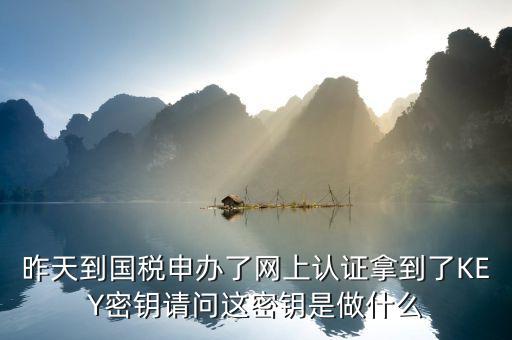 金稅盤(pán)密鑰是什么，密鑰是什么