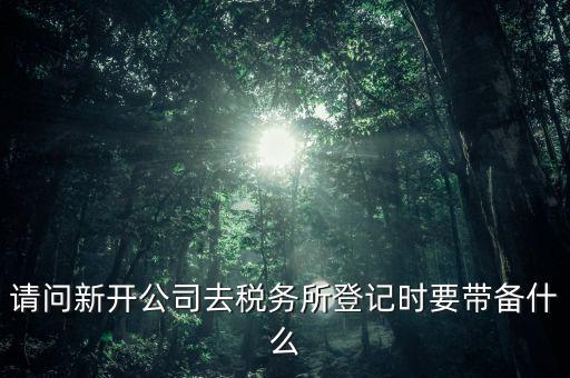 新公司國稅登記需要什么資料，剛辦的營業(yè)執(zhí)照到國稅局登記需要那些材料